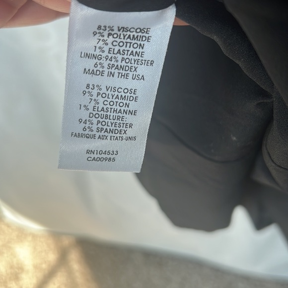 Navy summer dress - sz 8 - gold back zipper detailed neck and has liner - Picture 5 of 5